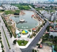 biệt thự sân vườn Ngọc Thuỵ, 200m x 4 tầng, mặt tiền 12.5m, 3 thoáng, ngõ thông, ôtô để trong sân