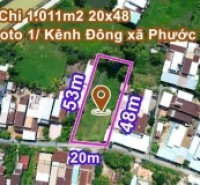 đất ngộp xã phước thạnh diện tích 1100m2 có 300m2 đất thổ , qh hiện hữu