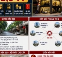 BÁN TÒA NHÀ MỄ TRÌ - NAM TỪ LIÊM - 80M² - 7 TẦNG - THANG MÁY - MT 6M - 32,3 TỶ