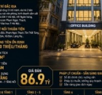 BÁN TÒA VP LƯƠNG ĐÌNH CỦA - ĐỐNG ĐA - Ô TÔ TRÁNH - VỈA HÈ - DT 200 TR/TH - 95M2 - 8 TẦNG - MT 6.5M - 86.9 TỶ