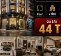BÁN TÒA VP TÔ VĨNH DIỆN - THANH XUÂN  - Ô TÔ TRÁNH - 85M2 - 7 TẦNG - MT 8.5M - 44 TỶ