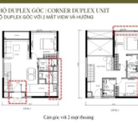 Bán căn góc Duplex The Senique Hà Nội tầng đẹp view bể bơi và nhà hát Gia Lâm