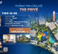 The Prive căn hộ hạng sang ba mặt giáp sông  trung tâm quận 2 chỉ 10% ký hợp đồng mua bán căn 1 phòng ngủ duy nhất