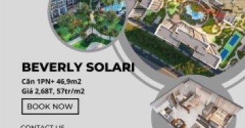Bán Căn 1PN+ Beverly Solari Mới chưa ở, View sông, nội khu đẹp 46,9m2 chỉ 2,68T