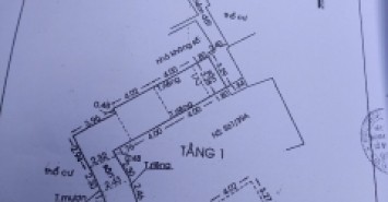 Nhà hẻm 41 Thích Bửu Đăng, Phường 1, Gò Vấp, Hẻm 2,5m, 3,3x15m, NH, Cn 64,6 m2, Cấp 4 lửng, 3,95 tỷ TL