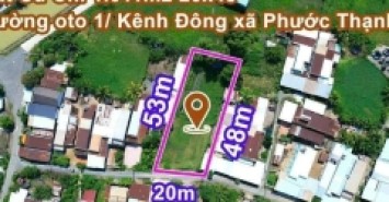 đất ngộp xã phước thạnh diện tích 1100m2 có 300m2 đất thổ , qh hiện hữu