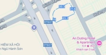 CHUYỂN NHƯỢNG LÔ GÓC 3MT ĐƯỜNG MINH MẠNG VÀ LÊ VĂN HIẾN, KHUÊ MỸ