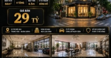 BÁN NHÀ PL NGỤY NHƯ KON TUM - THANH XUÂN - Ô TÔ TRÁNH - KD - 66M2 - 4 TẦNG - MT 6.5M - 29 TỶ