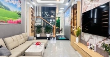 Nhà hẻm xe hơi 4 tầng có thang máy khu dân cư Gò Vấp – đường số 59, 70.2m², ngang 3.9m, 14.7 tỷ