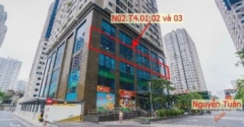 Quận Thanh Xuân bán 03 lô sàn văn phòng 397,6m2 sổ đổ lâu dài ký HĐMB chủ đầu tư
