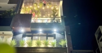 Nhà hẻm 205/2L Phạm Văn Chiêu, Phường 14, Gò Vấp, Hẻm 6m thông, 4x16m, Cn 63,1 m2, trệt lửng 4 lầu, ST, 6PN, 7WC, Full nội thất, Thang máy, 12 tỷ TL