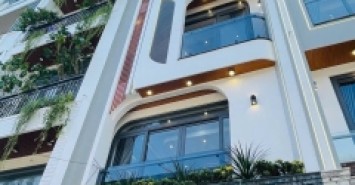 Nhà hẻm 215/59 Phan Huy Ích, Phường 14, Gò Vấp, Hẻm 6m thông, 4x14,5m, Cn 58 m2, trệt lửng 4 lầu, ST, 4PN, 6WC, Phòng Xông hơi, Full nội thất, Thang máy, 12,8 tỷ TL