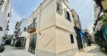 Nhà 2 MT hẻm 417/69/87 Quang Trung, Phường 10, Gò Vấp, Hẻm 3,5m thông, 4 NH 4,05x8m, Cn 32,2 m2, trệt 1 lầu, 3PN, 2WC, Full nội thất, 4,68 tỷ TL