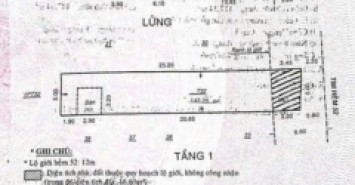 Nhà hẻm 52/14 Nguyễn Sỹ Sách, Phường 15, Tân Bình, Hẻm 6m, 5x25m, Cn 126,6 m2, Cấp 4 lửng, 13,5 tỷ TL
