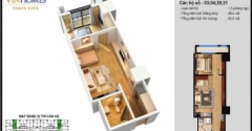 Cần bán căn 1 phòng ngủ times city đã sửa đẹp giá 2,9 tỷ