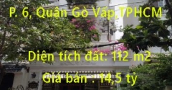 Chính chủ bán nhà biệt thự  Dương Quảng Hàm, Phường 6, Quận Gò Vấp,TPHCM