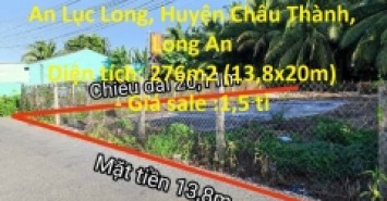 Sở Hữu Ngay Lô Đất Đẹp Tại Xã An Lục Long, Huyện Châu Thành, Long An