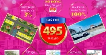 Tôi cần bán 1 lô đất nằm tại phường Hòa Nghĩa, gần với khu đô thị Vinhomes. giá rất rẻ- 495tr/lô. sổ đỏ chính chủ.