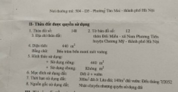 FO cắt bán 220m mặt đường đồi miễu Nam Phương Tiến cách quốc lộ 6 2km giá chưa đến 9 triệu trên mết vuông