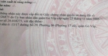 hẻm 4m 42/2/4 / đường số 27 p6 gò vấp