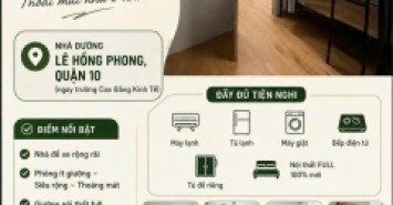 SLEEP BOX SIÊU RỘNG – GIÁ CHỈ 1.5 TRIỆU/THÁNG – TRUNG TÂM QUẬN 10
